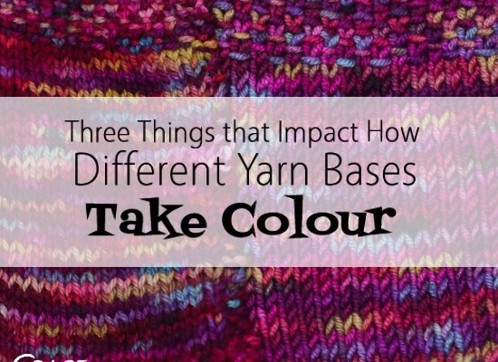 3 Things impact how yarn take colour