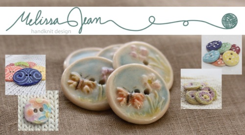 Melissa Jean handmade ceramic buttons for knitters and crocheters