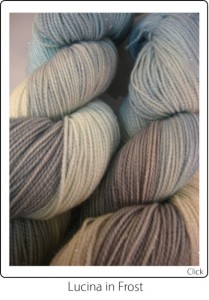 SpaceCadet Creations Lucina Fingering weight knitting or crocheting yarn in Frost