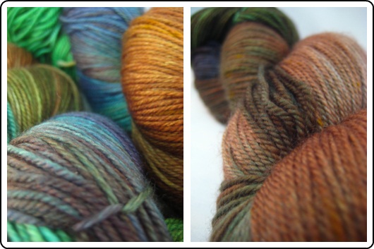 SpaceCadet Creations merino and nylon fingering yarn for knitting and crochet