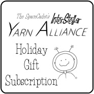 The SpaceCadet's InterStellar Yarn Alliance yarn club Holiday Gift Subscription