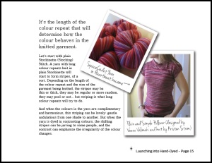 the new ebook from SpaceCadet Creations, Launching Into Hand-Dyed: a basic guide to knitting and crocheting with hand-dyed yarns