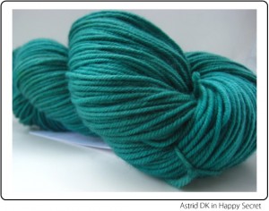 SpaceCadet Astrid DK Yarn in Happy Secret, for knitting or crochet