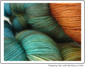 SpaceCadet Fingering Yarn with Bamboo in Inlet, for knitting or crochet