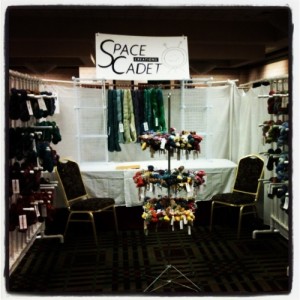 The SpaceCadet's booth at the Pittsburgh Knit and Crochet festival