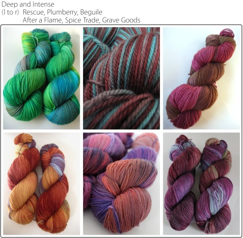 Deep and Intense SpaceCadet yarns for knitting and crochet