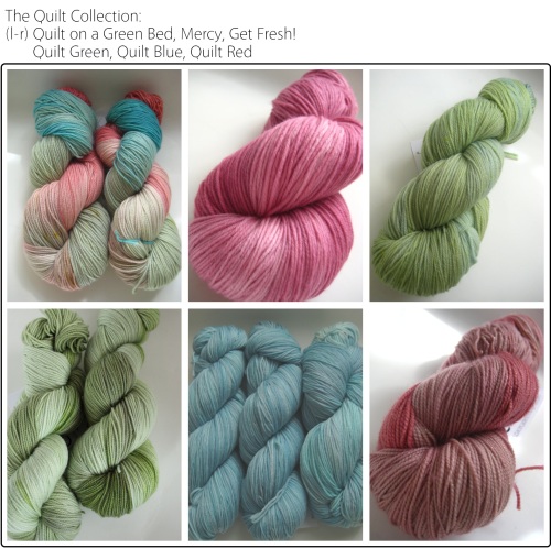 SpaceCadet Creations Quilt Collection yarns for knitting and crochet