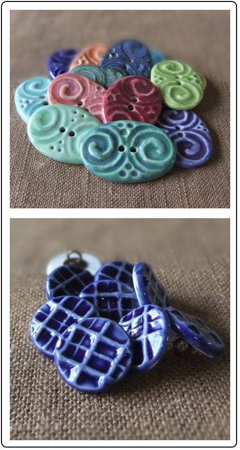 Gorgeous handmade buttons by Melissa Jean Design