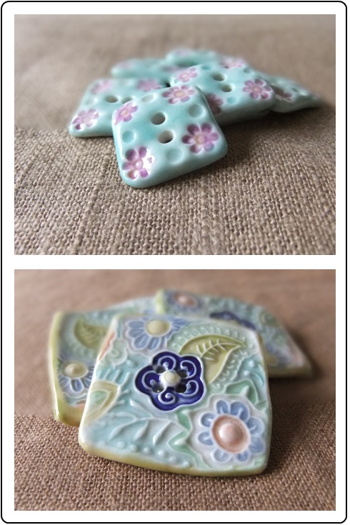 Gorgeous handmade buttons by Melissa Jean Design