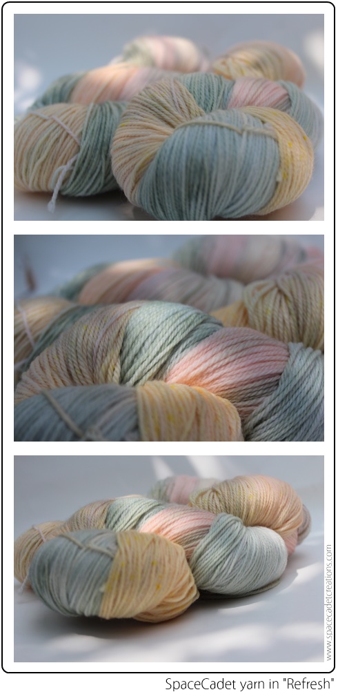 SpaceCadet yarn for the InterStellar Yarn Alliance in "Refresh"