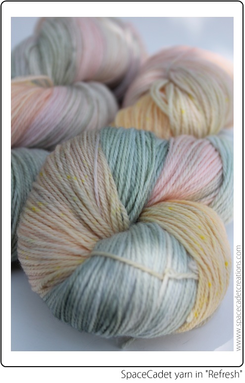 SpaceCadet yarn for the InterStellar Yarn Alliance in "Refresh"