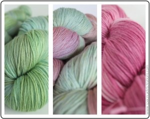 A Trio of Yarns from SpaceCadet Creations for the Color Affection shawl