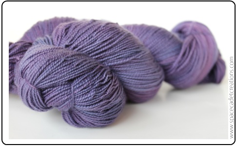 SpaceCadet Creations Stella yarn in Plume, for knitting and crochet