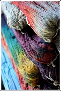 SpaceCadet hand-dyed yarns, ready for Rhinebeck