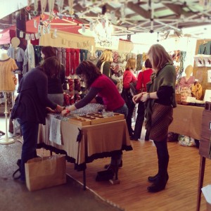 The Melissa Jean Designs booth at Rhinebeck