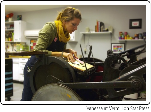 Vanessa at Vermillion Star Press