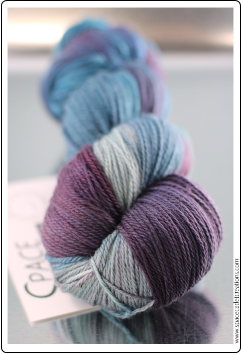 The SpaceCadet's InterStellar Yarn Alliance yarn club colourway, On a Winter's Eve