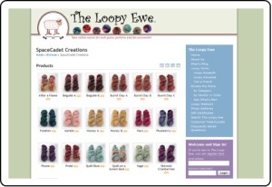 Click here to see SpaceCadet yarn at The Loopy Ewe!