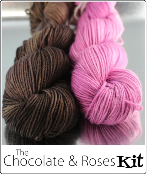 The Chocolate & Roses Kit for the Love Actually KAL from SpaceCadet Creations