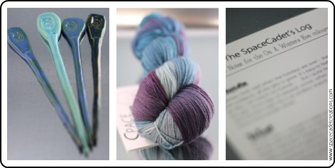 Yarn and goodies from the SpaceCadet's InterStellar Yarn Alliance