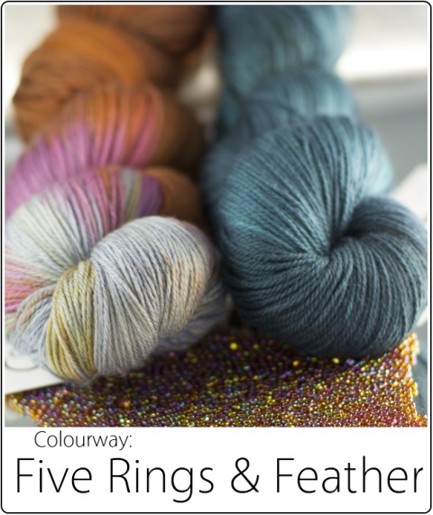 SpaceCadet Creations kit in FiveRings&Feather for Laura Nelkin's Juego Mystery KAL