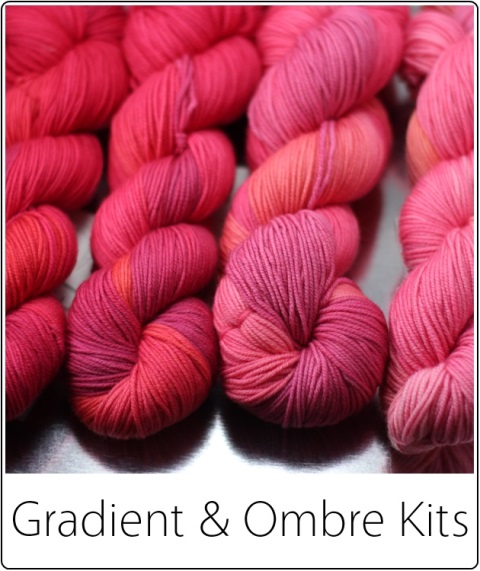 SpaceCadet Ombre and Gradient Yarn Kits (Colourway: Crush)