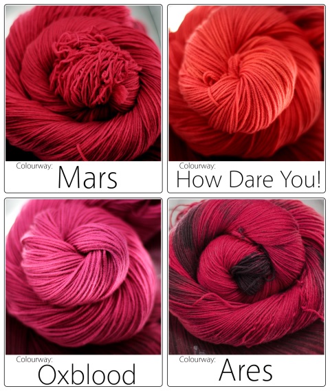 New SpaceCadet Colourways - Ares, Mars, How Dare You, and Oxblood