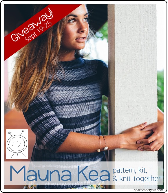 It's a Mauna Kea giveaway, from SpaceCadet yarn! 2