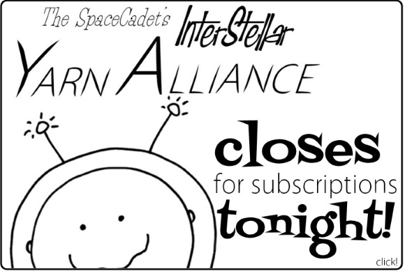 The SpaceCadet's InterStellar Yarn Alliance closes for subscriptions tonight 580