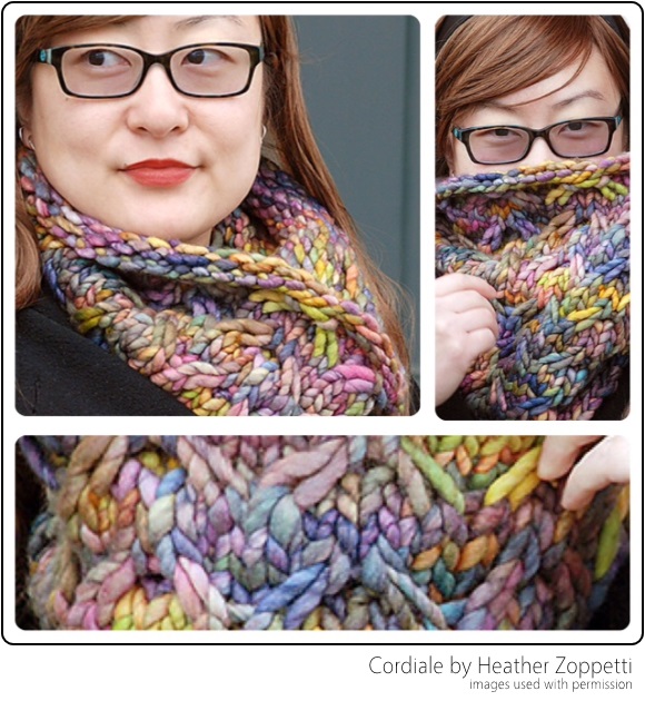 Advice: would this variegated yarn work for this cabled scarf