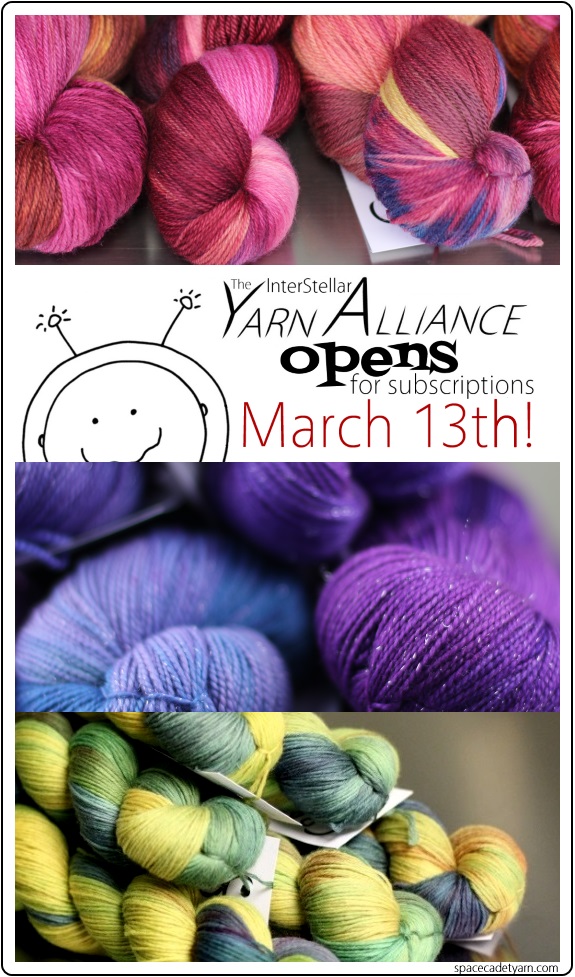 The SpaceCadet's InterStellar Yarn Alliance opens for subscriptions on March 13