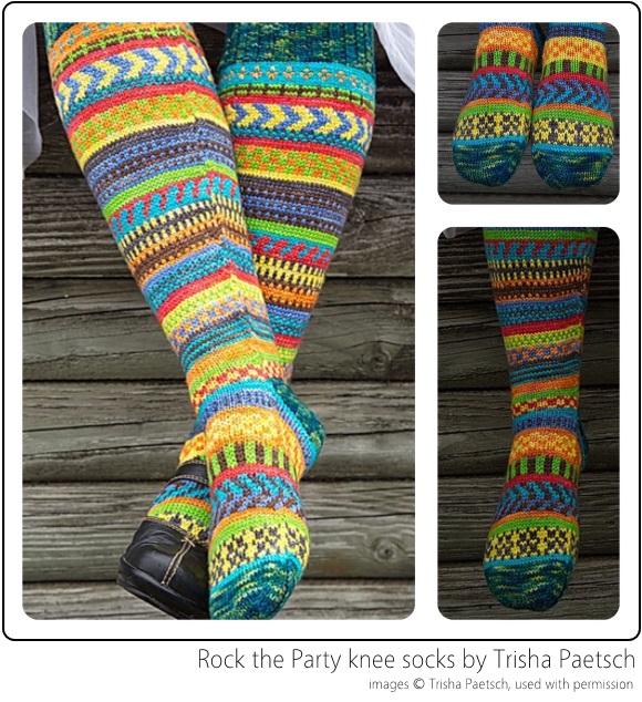 Rock the Party knee socks by Trisha Paetsch