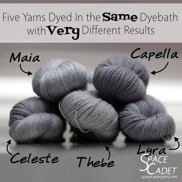 Five Yarns Dyed in the Same Dyebath with Very Different Results 3