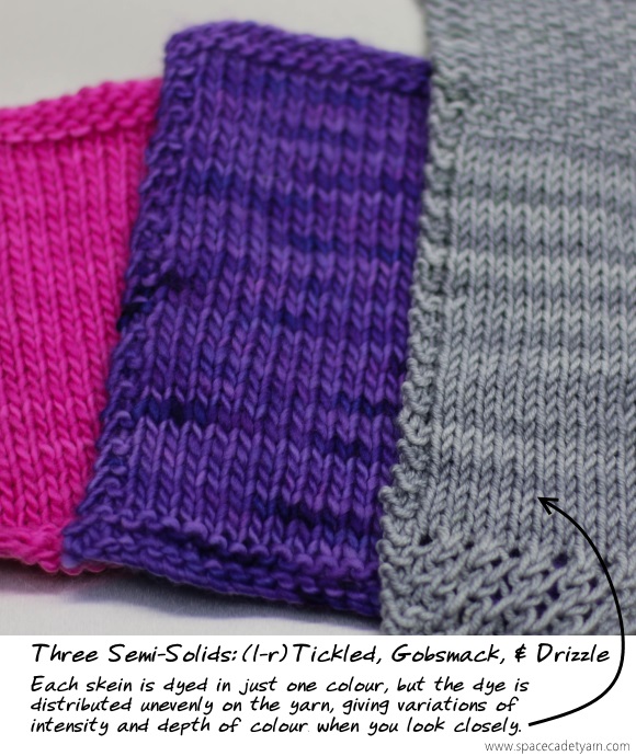 Three Semi-Solids -- Tickled, Gobsmack, and Drizzle