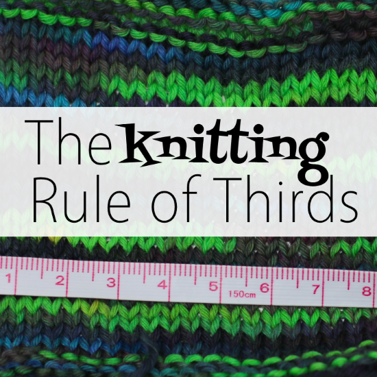 How to Read Your Hand-Dyed Yarn: The Rule of Thirds