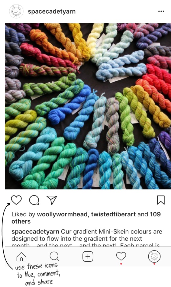 How to Use Instagram for Knitting Inspiration! SpaceCadet Handdyed Yarns