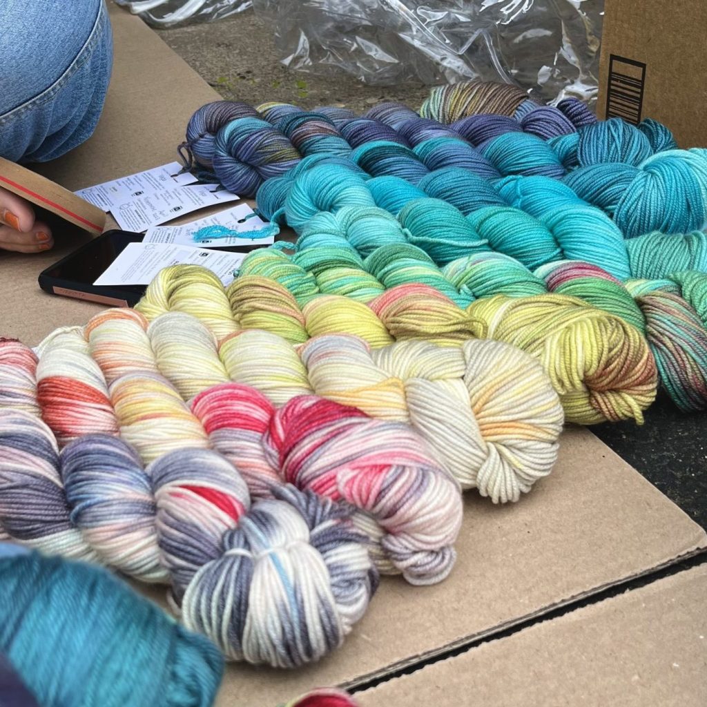 The SpaceCadet's Gradient Explorers gradient yarn club