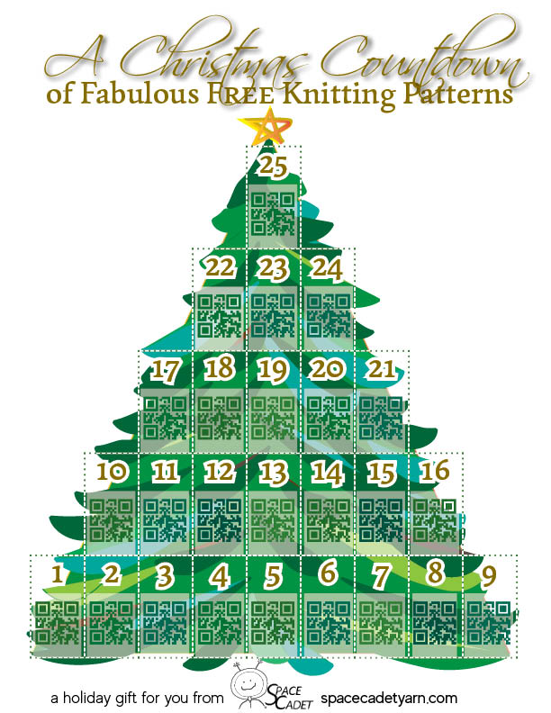 A Countdown to Christmas Advent Calendar of Fabulous and Free Knitting Patterns
